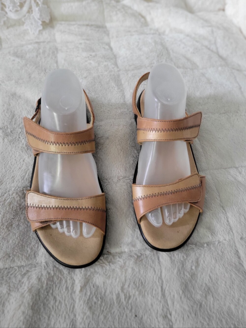 SAS Women’s Tan Leather Adjustable Strap Sandals